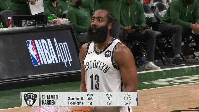 JND28-单腿哈登输出有限 乔哈继续打铁!篮网急需火力点